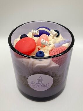 🕯️🍓Strawberry Açaí Dessert Style Candle 🍦🍨